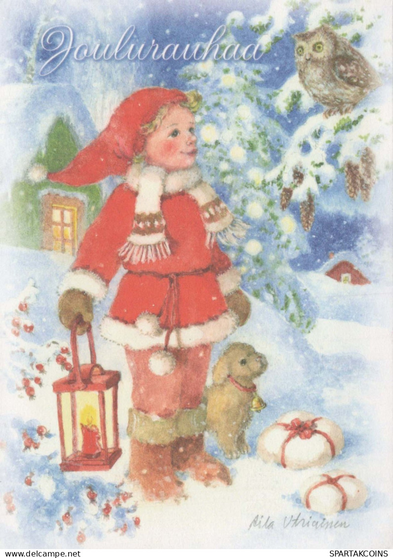 Happy New Year Christmas CHILDREN Vintage Postcard CPSM #PAY696.GB - Neujahr