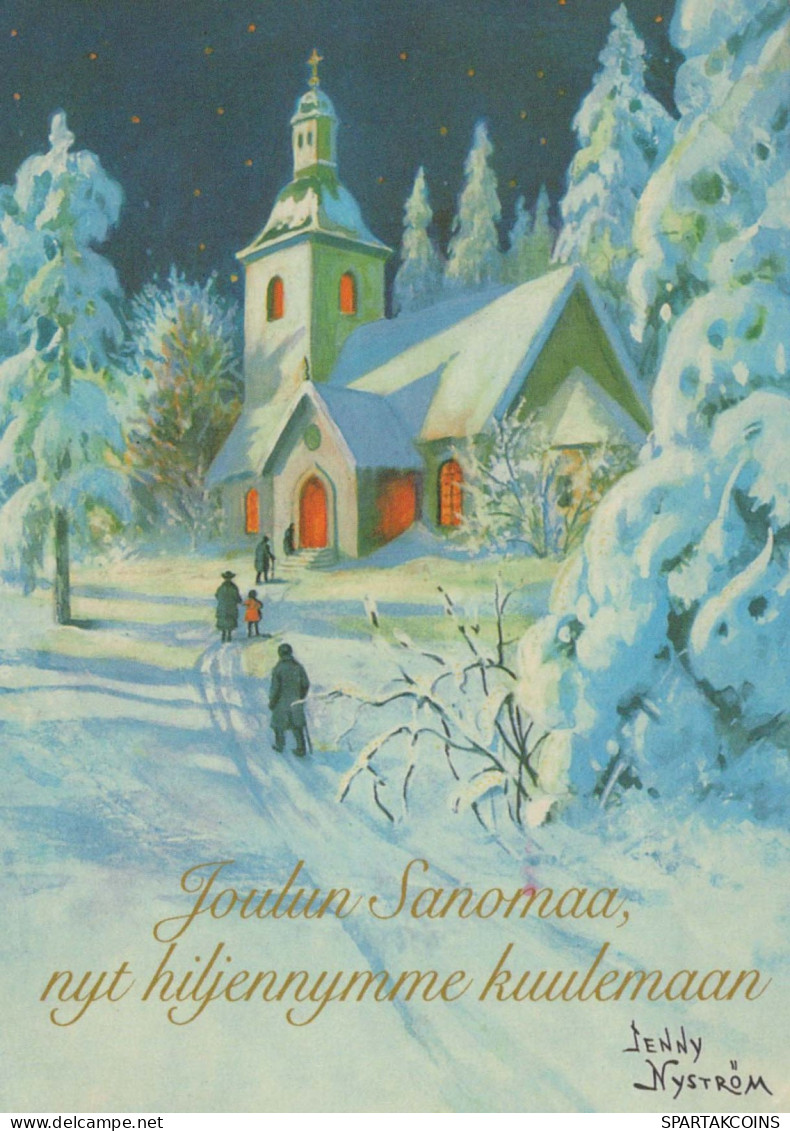 Happy New Year Christmas Vintage Postcard CPSM #PAW603.GB - Nieuwjaar