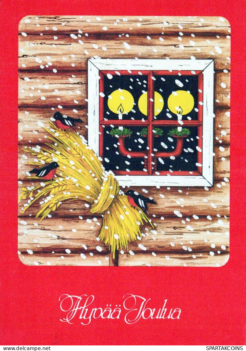 Happy New Year Christmas CANDLE Vintage Postcard CPSM #PAW231.GB - New Year