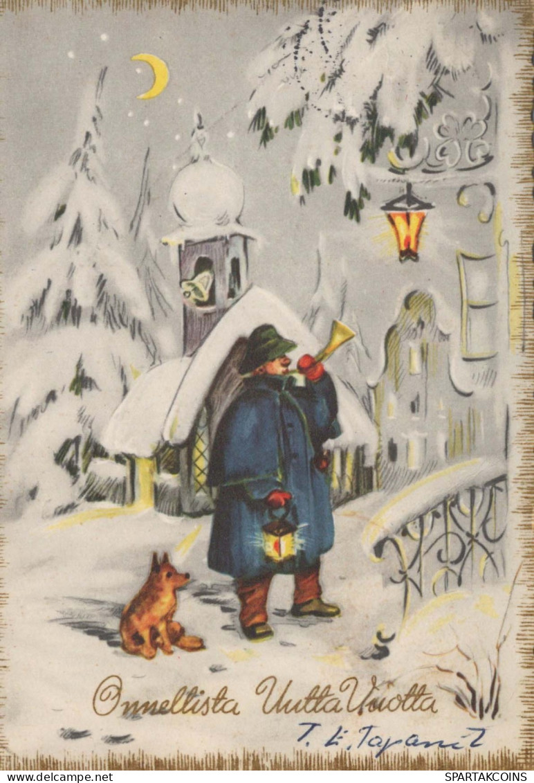 Happy New Year Christmas CHILDREN Vintage Postcard CPSM #PAU057.GB - New Year