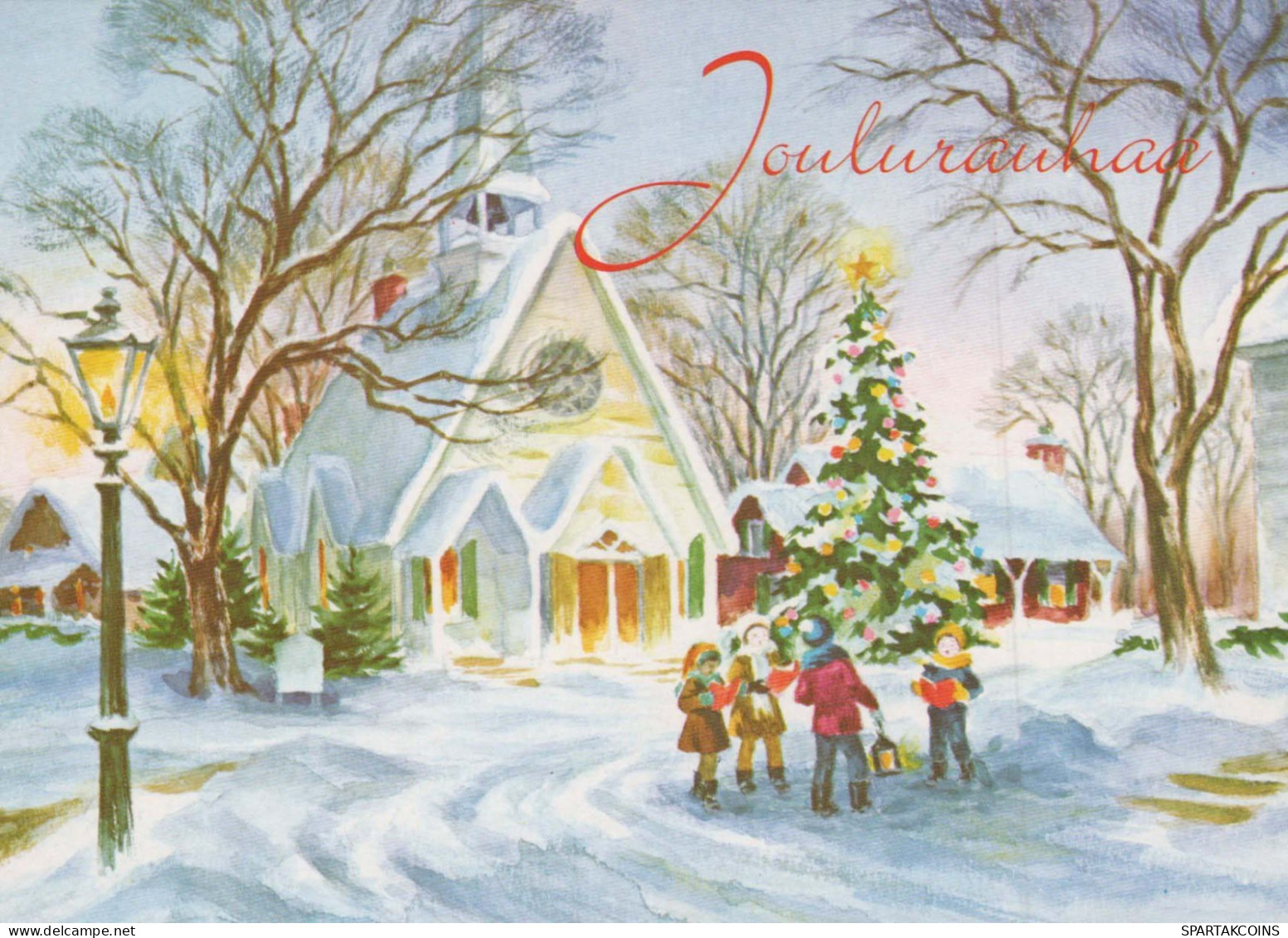 Happy New Year Christmas Vintage Postcard CPSM #PAT005.GB - New Year