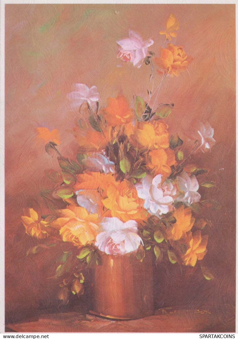 FLOWERS Vintage Postcard CPSM #PAS571.GB - Fleurs