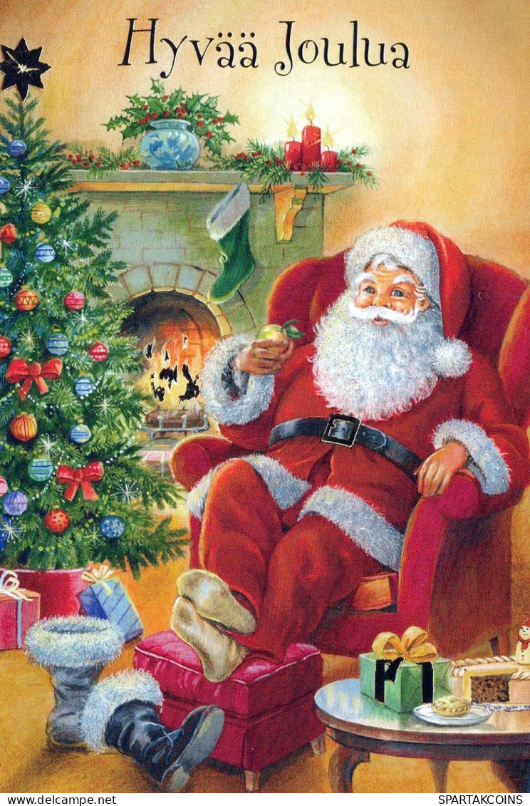 SANTA CLAUS CHRISTMAS Holidays Vintage Postcard CPSM #PAK147.GB - Kerstman