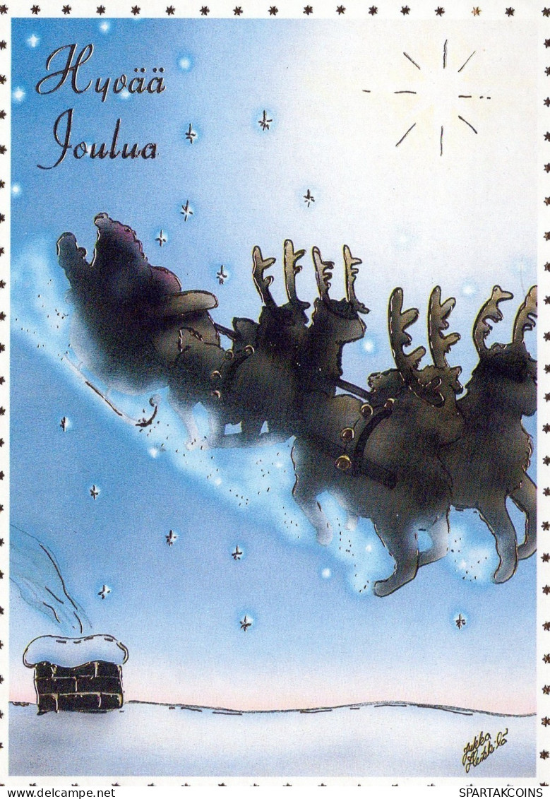 SANTA CLAUS CHRISTMAS Holidays Vintage Postcard CPSM #PAJ934.GB - Santa Claus