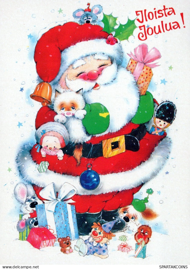 SANTA CLAUS CHRISTMAS Holidays Vintage Postcard CPSM #PAK214.GB - Kerstman