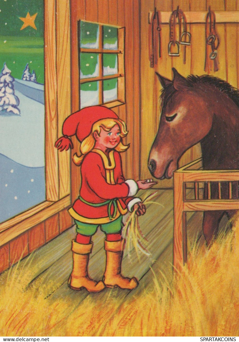 SANTA CLAUS CHRISTMAS Holidays Vintage Postcard CPSM #PAK435.GB - Kerstman