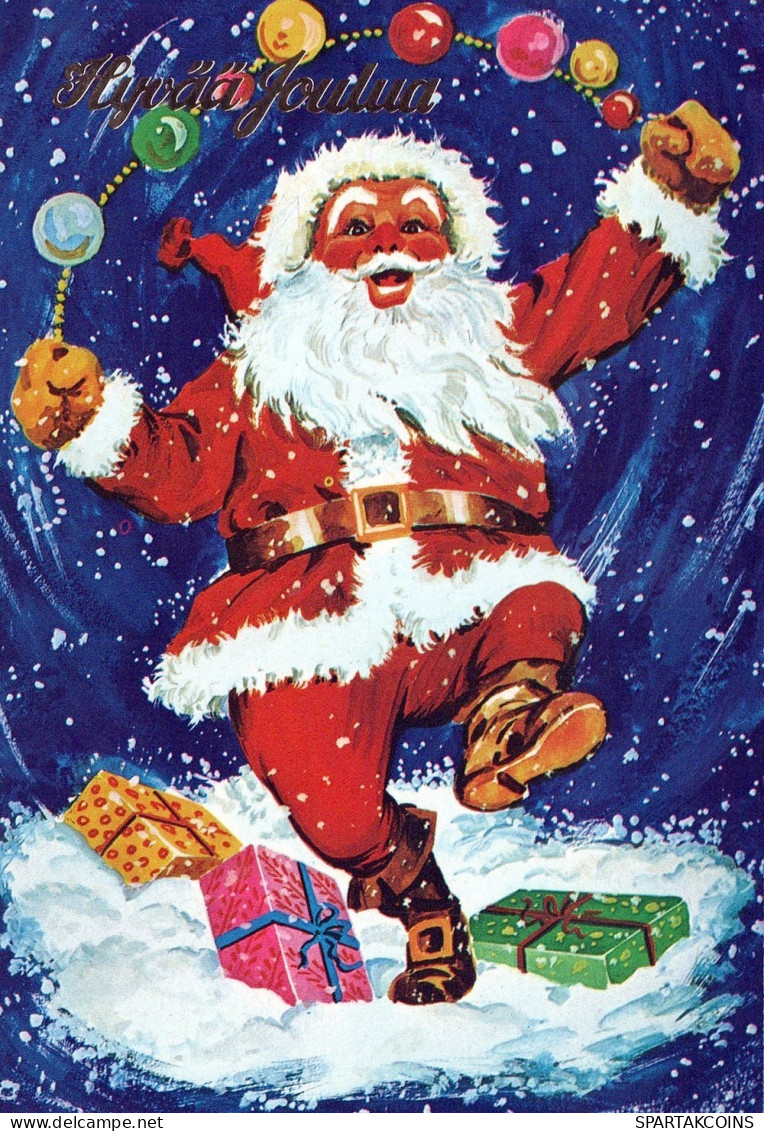 SANTA CLAUS CHRISTMAS Holidays Vintage Postcard CPSM #PAJ587.GB - Kerstman