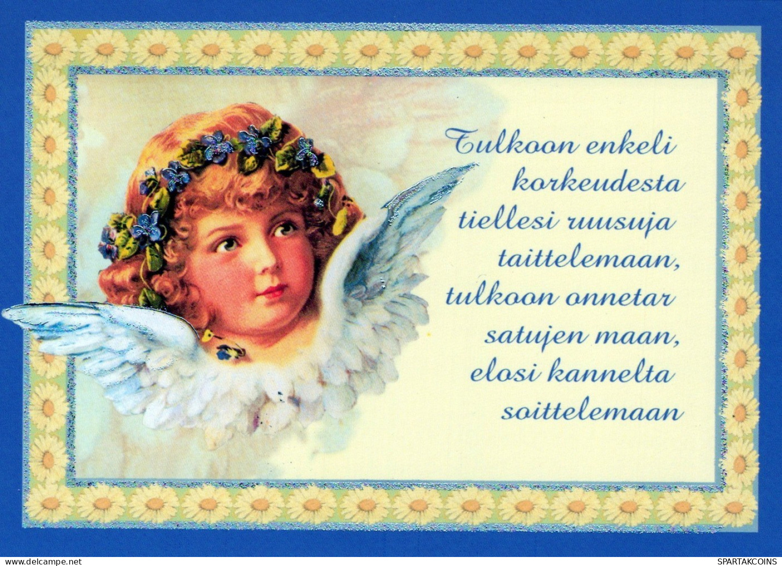 ANGEL CHRISTMAS Holidays Vintage Postcard CPSM #PAJ067.GB - Angels