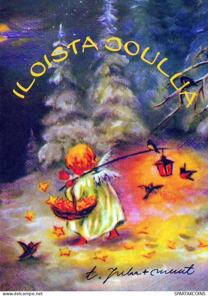 ANGEL CHRISTMAS Holidays Vintage Postcard CPSM #PAJ325.GB - Angels