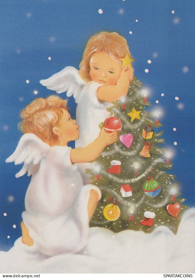 ANGEL CHRISTMAS Holidays Vintage Postcard CPSM #PAH870.GB - Engelen