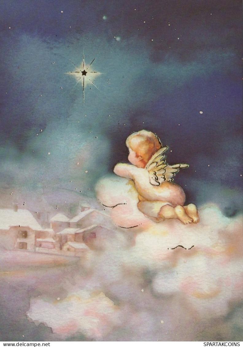 ANGEL CHRISTMAS Holidays Vintage Postcard CPSM #PAH445.GB - Anges