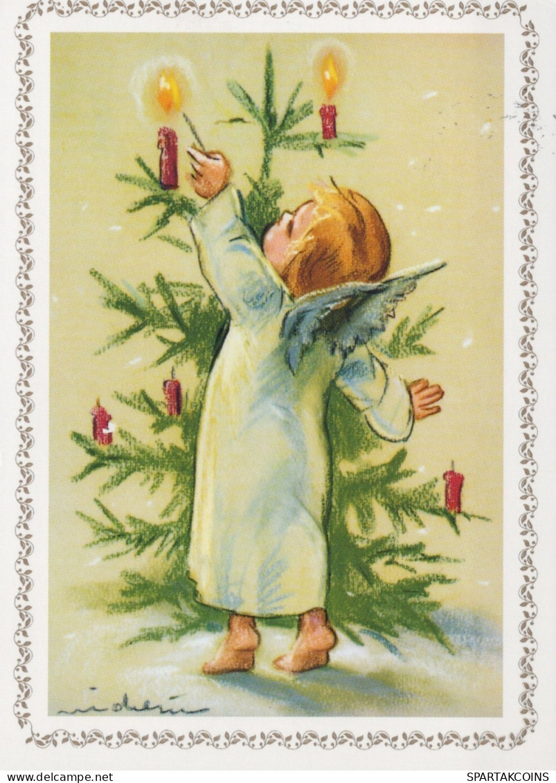 ANGEL CHRISTMAS Holidays Vintage Postcard CPSM #PAH507.GB - Anges