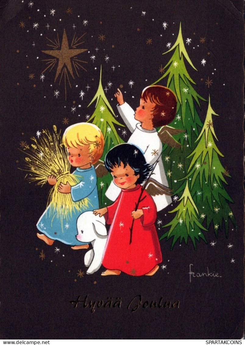 ANGEL CHRISTMAS Holidays Vintage Postcard CPSM #PAG934.GB - Angeli