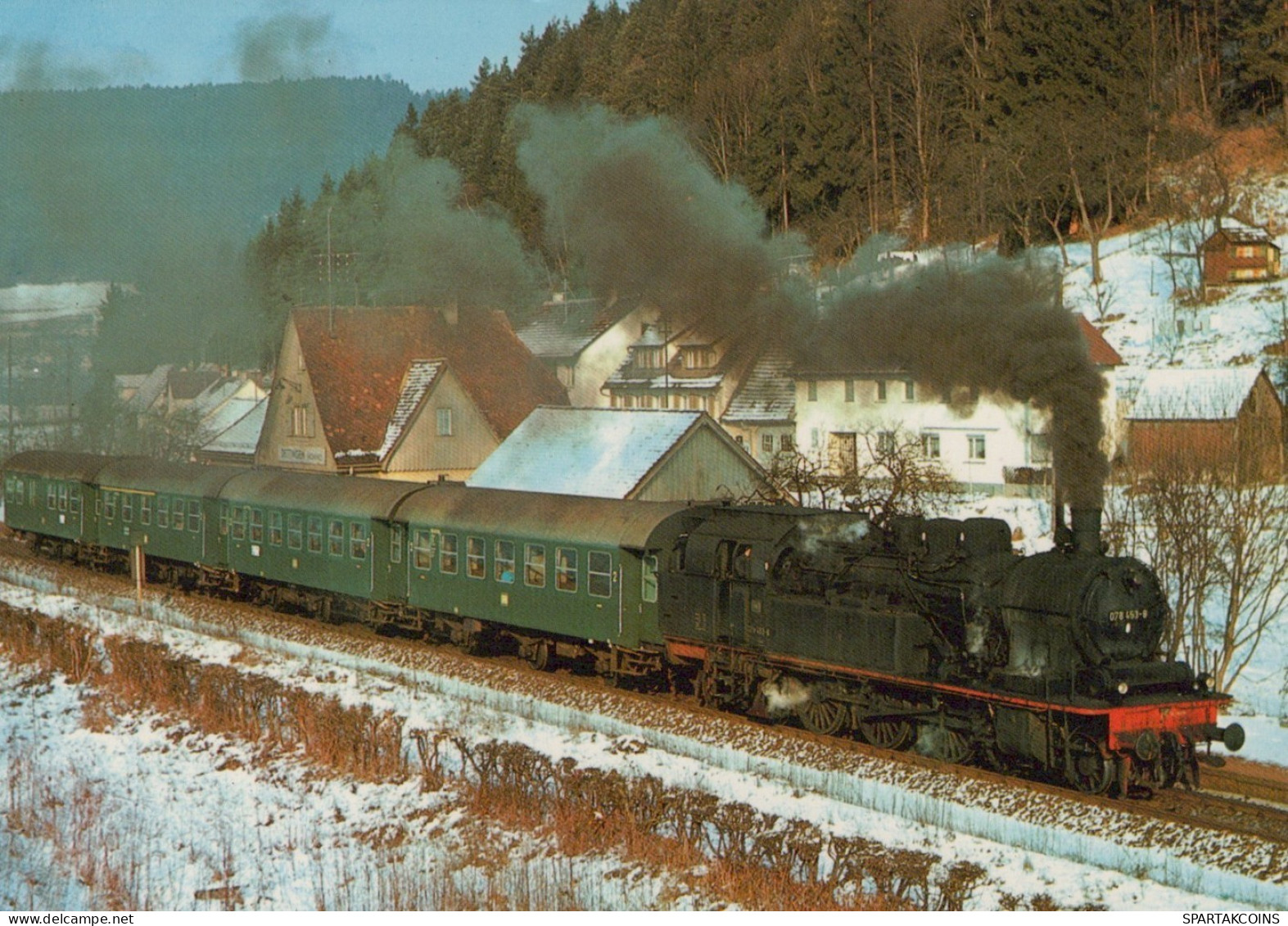 TRAIN RAILWAY Transport Vintage Postcard CPSM #PAA998.GB - Trains