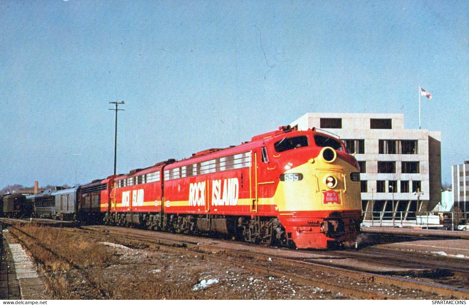 TRAIN RAILWAY Transport Vintage Postcard CPSMF #PAA467.GB - Trains