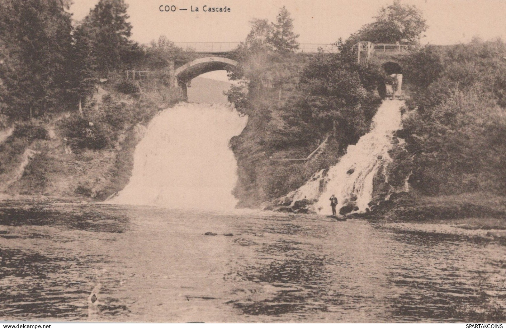 BELGIO COO WATERFALL Provincia Di Liegi Cartolina CPA Unposted #PAD144.IT - Stavelot