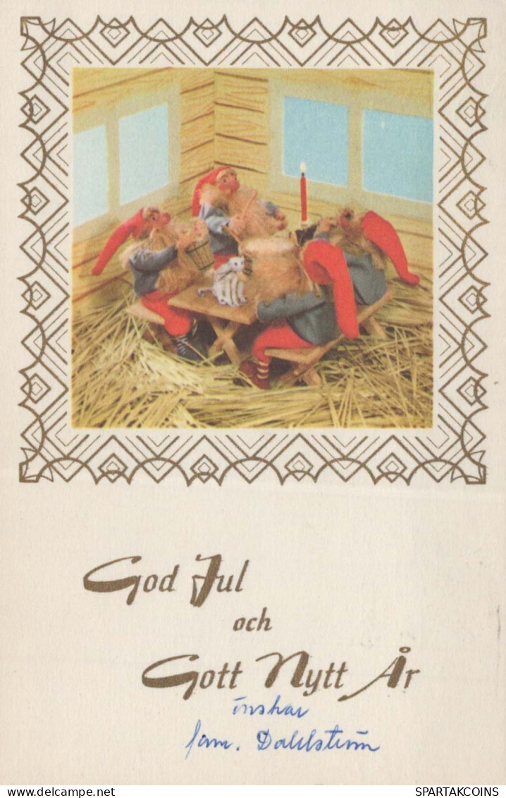 Buon Anno Natale Vintage Cartolina CPSMPF #PKD845.IT - Nieuwjaar