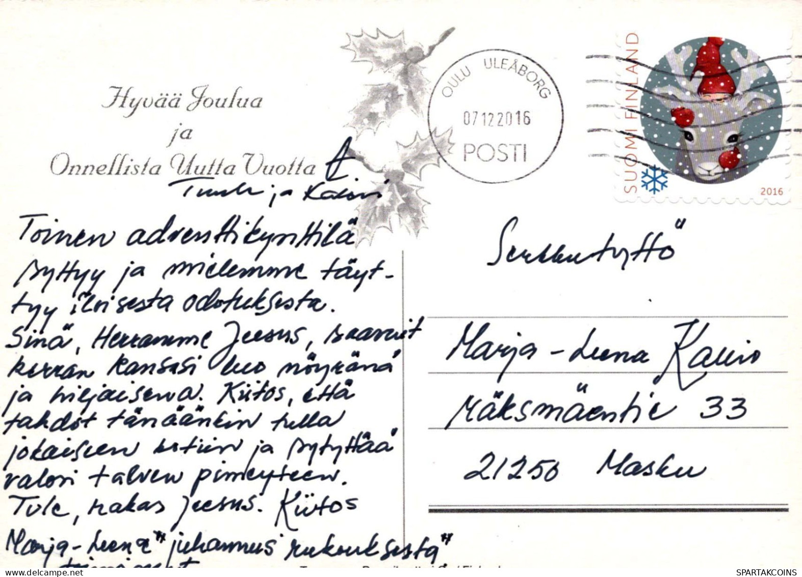 ANGELO Natale Vintage Cartolina CPSM #PBP543.IT - Engel