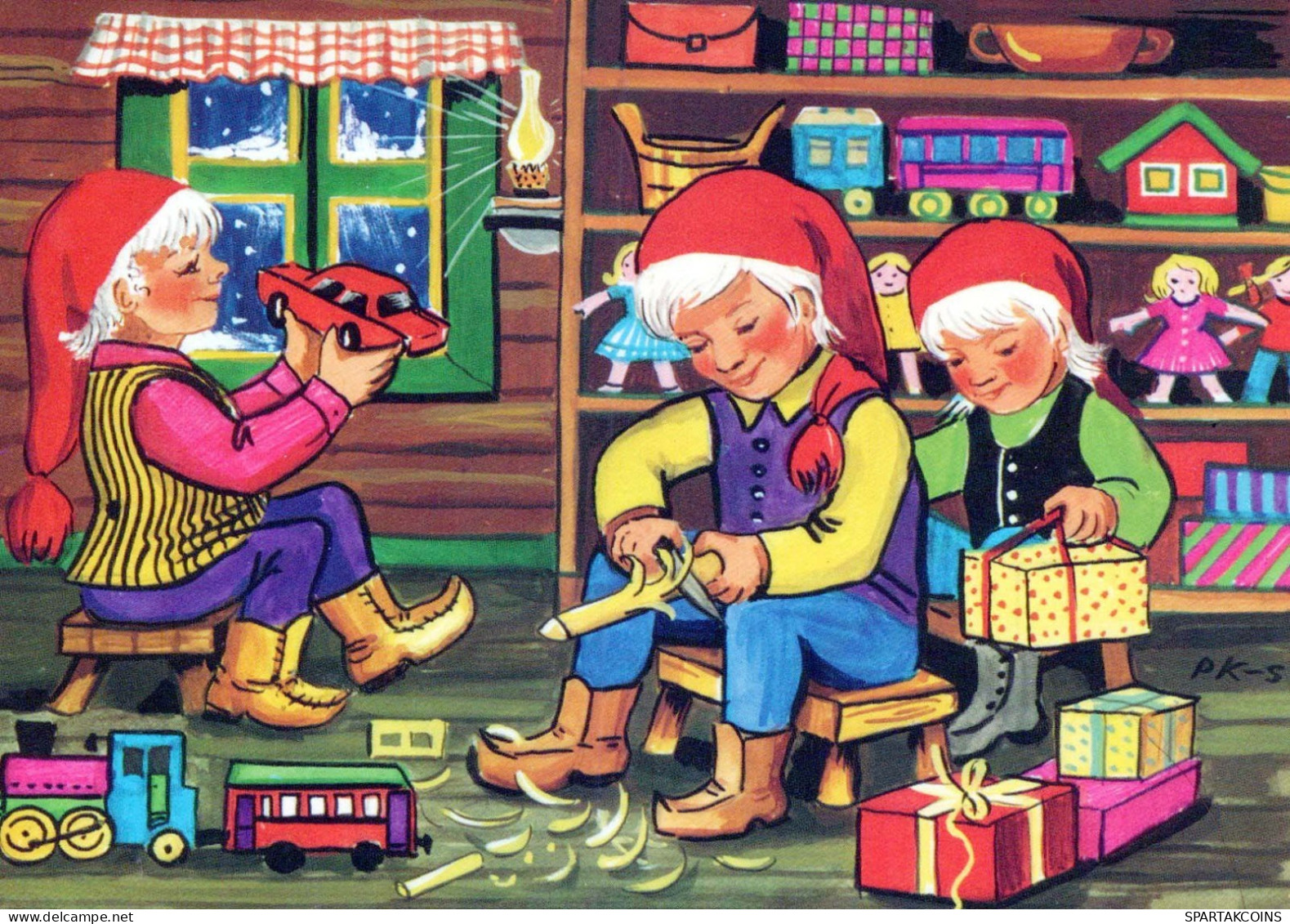 Buon Anno Natale GNOME Vintage Cartolina CPSM #PBL974.IT - Año Nuevo