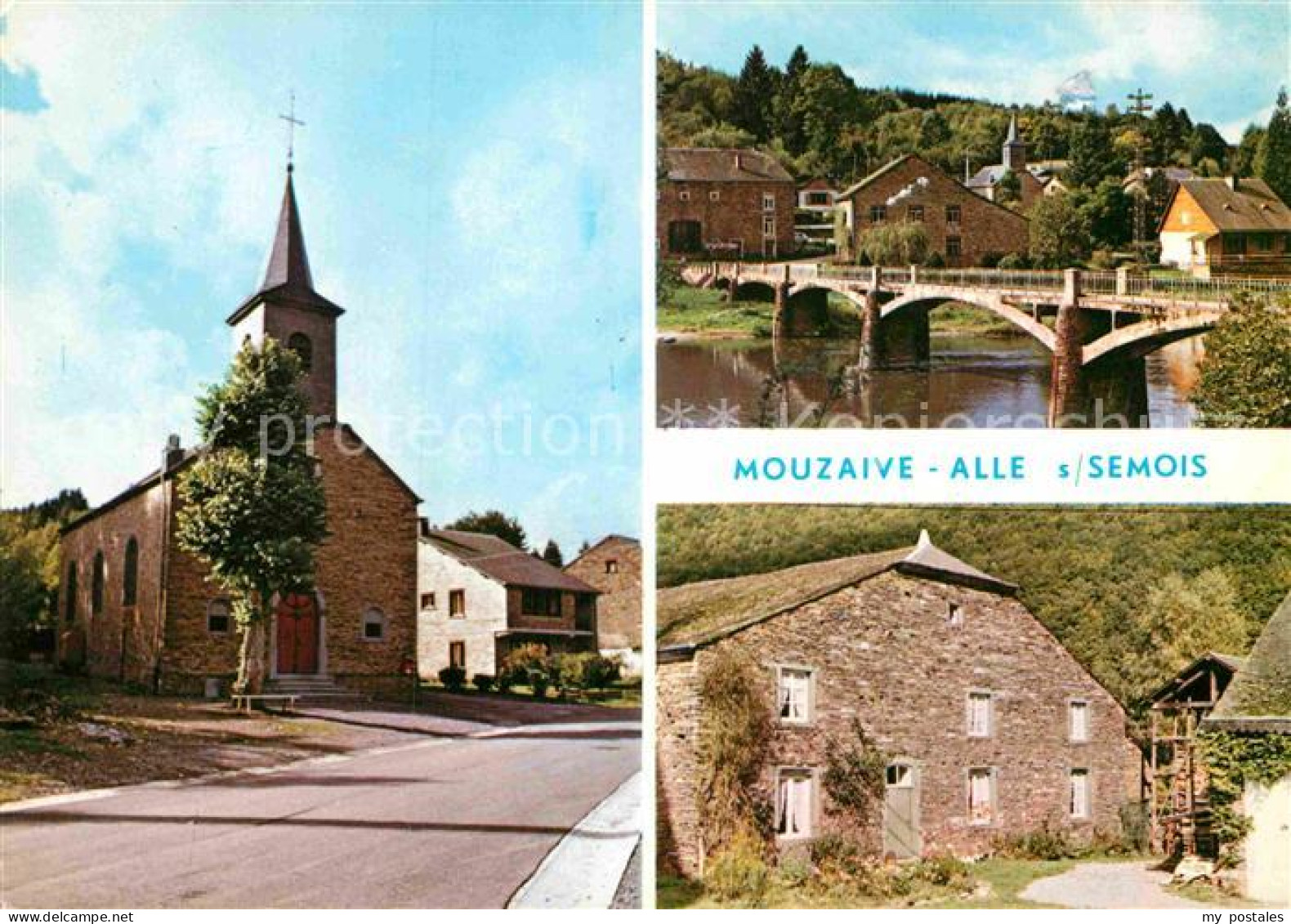 72892704 Mouzaive Kirche Bruecke Bauernhaus  - Otros & Sin Clasificación