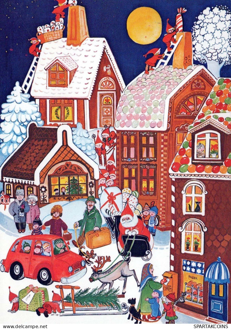 Buon Anno Natale BAMBINO Vintage Cartolina CPSM #PAY116.IT - Neujahr