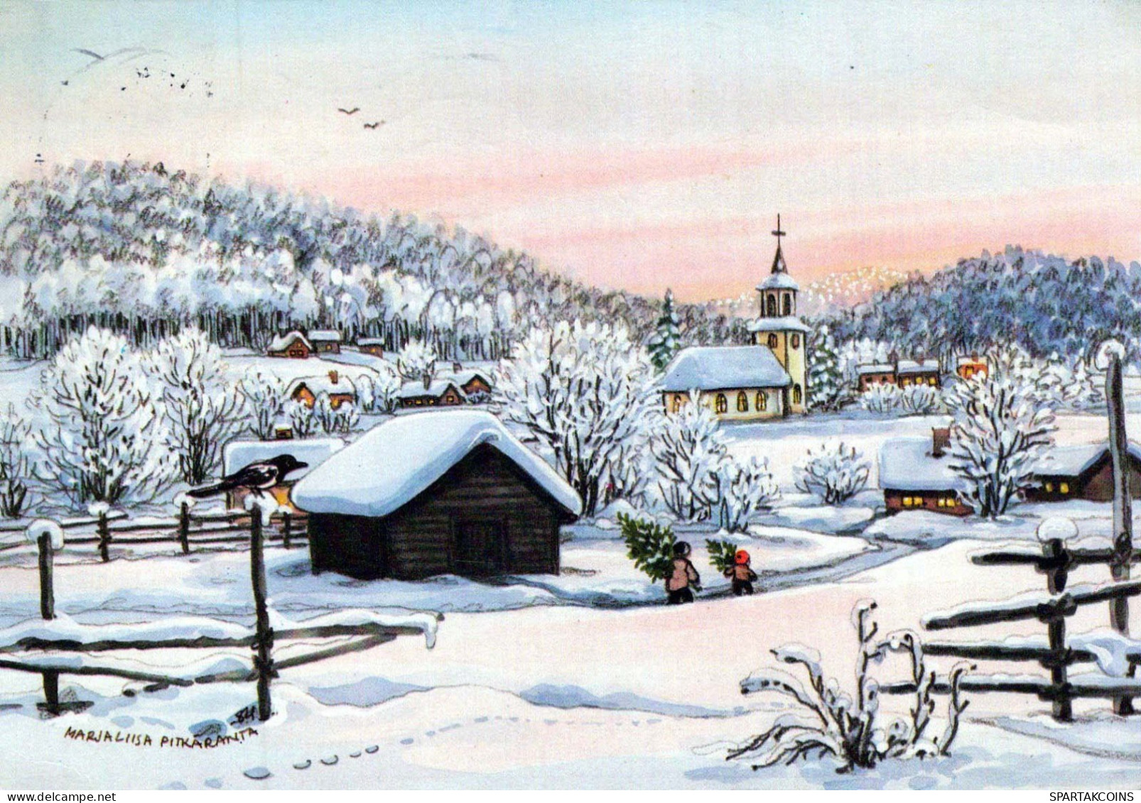 Buon Anno Natale Vintage Cartolina CPSM #PAW478.IT - Neujahr