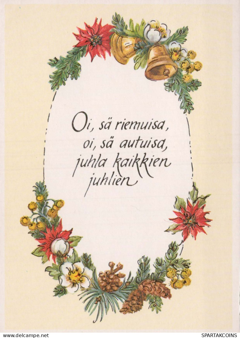 Buon Anno Natale Vintage Cartolina CPSM #PAV137.IT - Nouvel An
