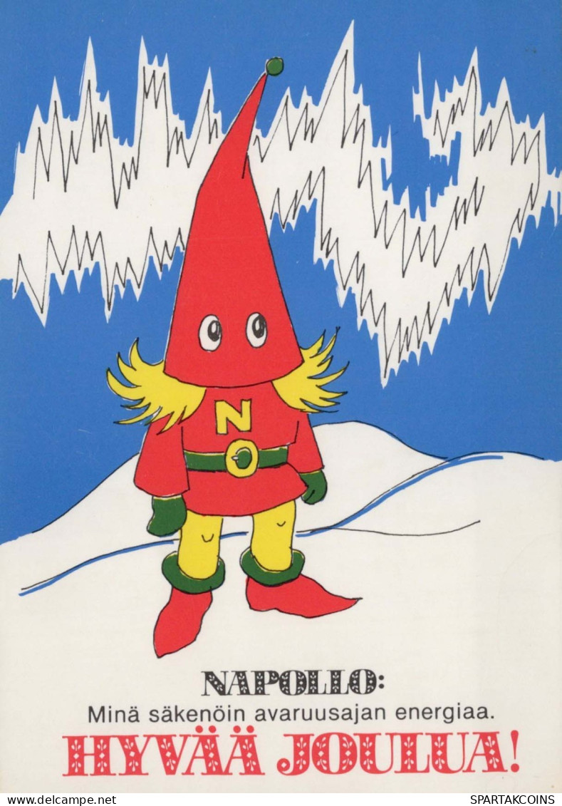 Buon Anno Natale GNOME Vintage Cartolina CPSM #PAU470.IT - New Year