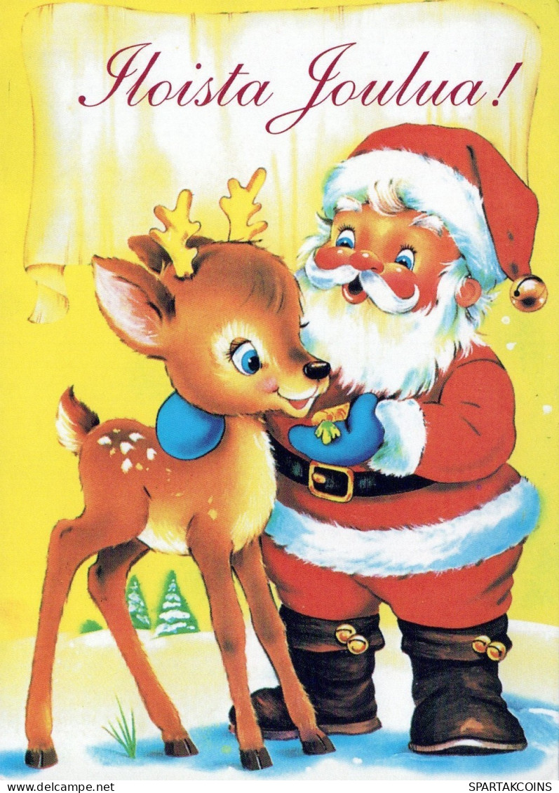 BABBO NATALE Natale Vintage Cartolina CPSM #PAJ938.IT - Santa Claus