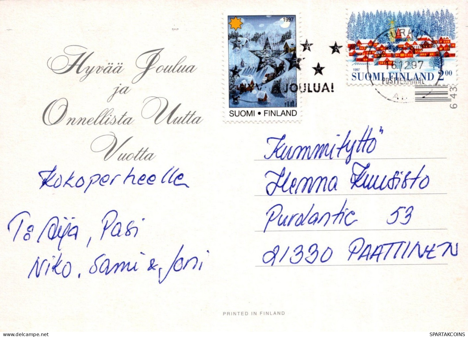 BABBO NATALE Natale Vintage Cartolina CPSM #PAJ799.IT - Kerstman