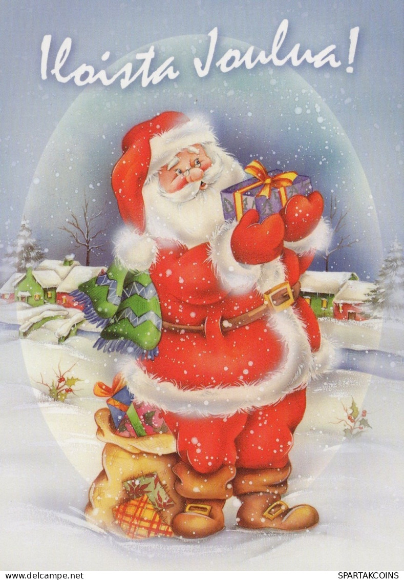BABBO NATALE Natale Vintage Cartolina CPSM #PAJ525.IT - Santa Claus