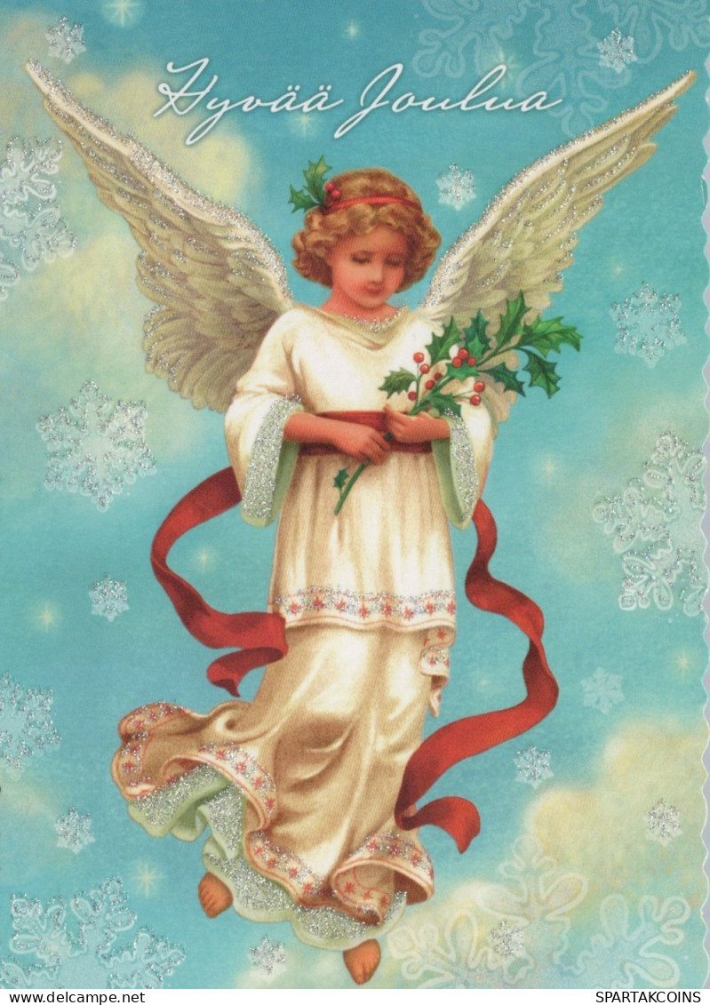 ANGELO Buon Anno Natale Vintage Cartolina CPSM #PAH381.IT - Angels