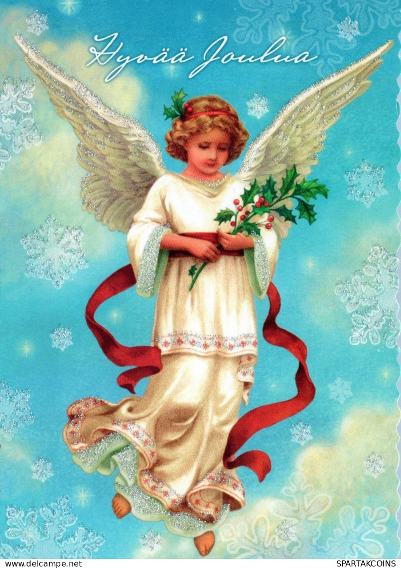 ANGELO Buon Anno Natale Vintage Cartolina CPSM #PAH381.IT - Angels