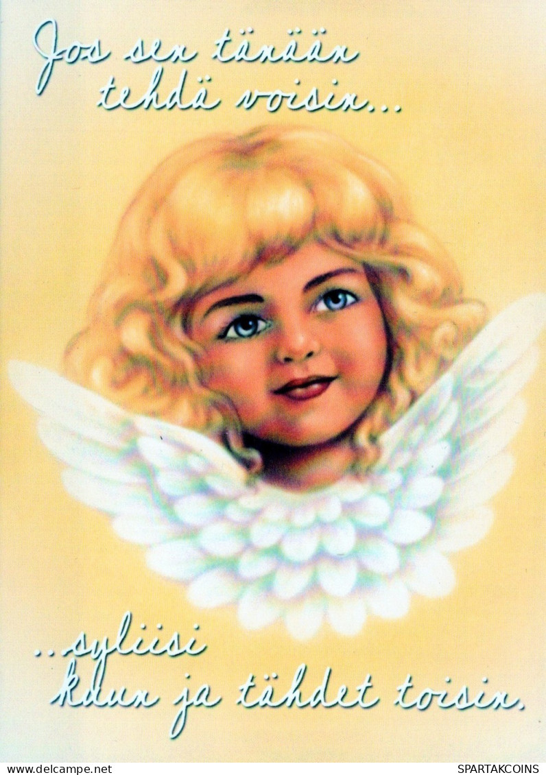 ANGELO Buon Anno Natale Vintage Cartolina CPSM #PAH001.IT - Angeli