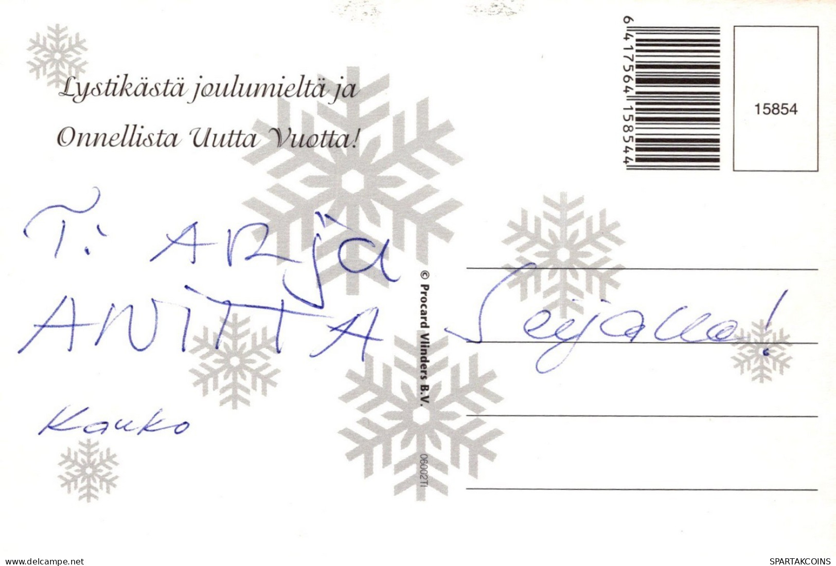 ANGELO Buon Anno Natale Vintage Cartolina CPSM #PAG938.IT - Engel
