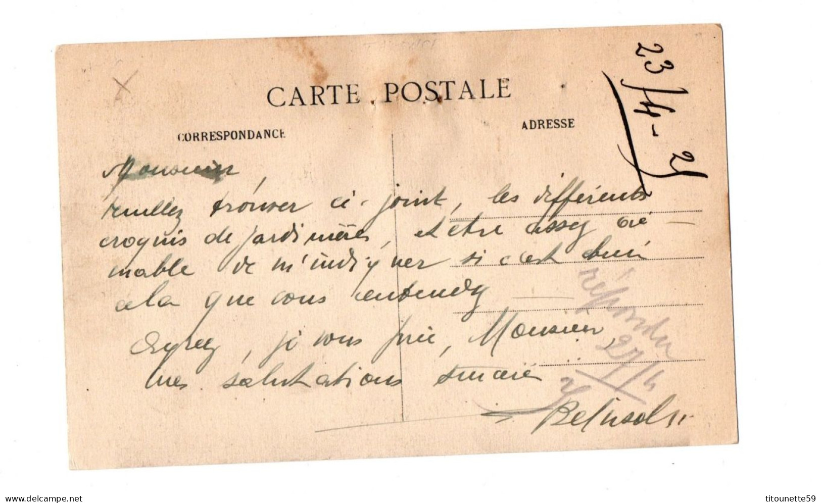 33- BORDEAUX- COMMERCE-MANUFACTURE Du SUD-OUEST - E. BELVISOTTI Succ. 155 Cours Gambetta- ECRITE 1921 - Bordeaux