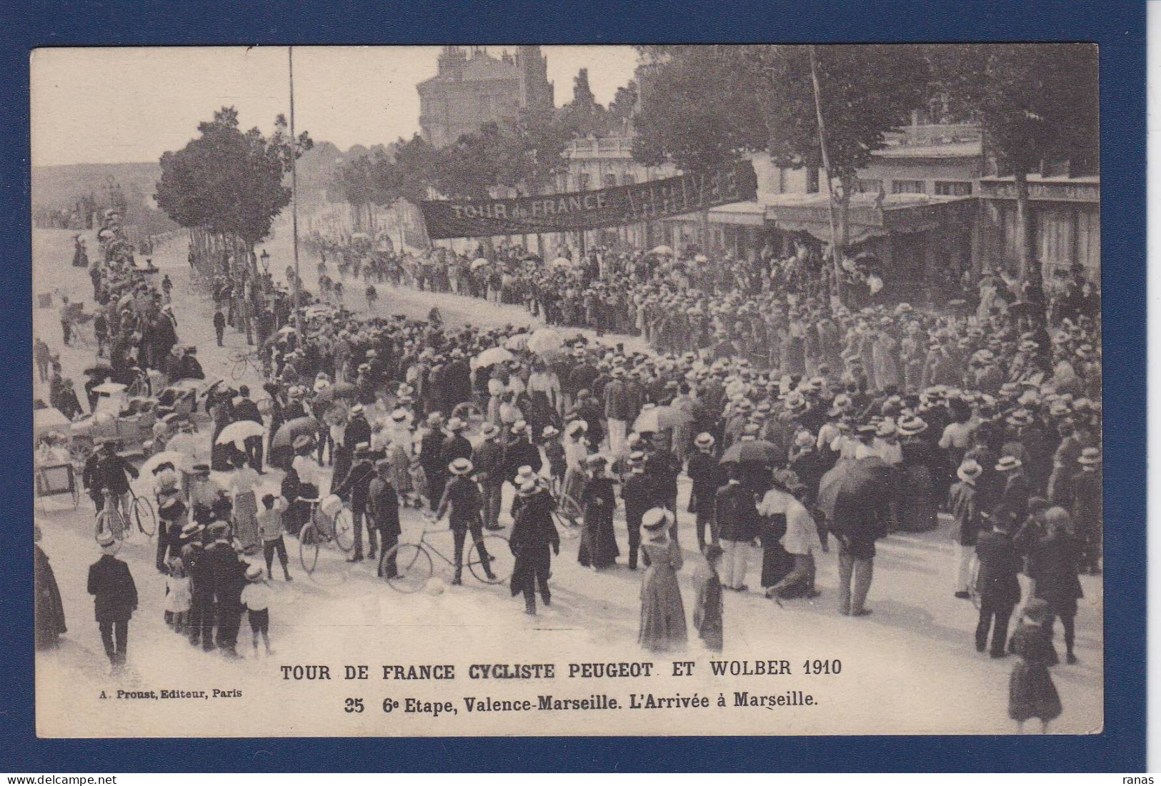 CPA Cyclisme Tour De France 1910 Coureur Cycliste Vélo Non Circulée Marseille - Ciclismo