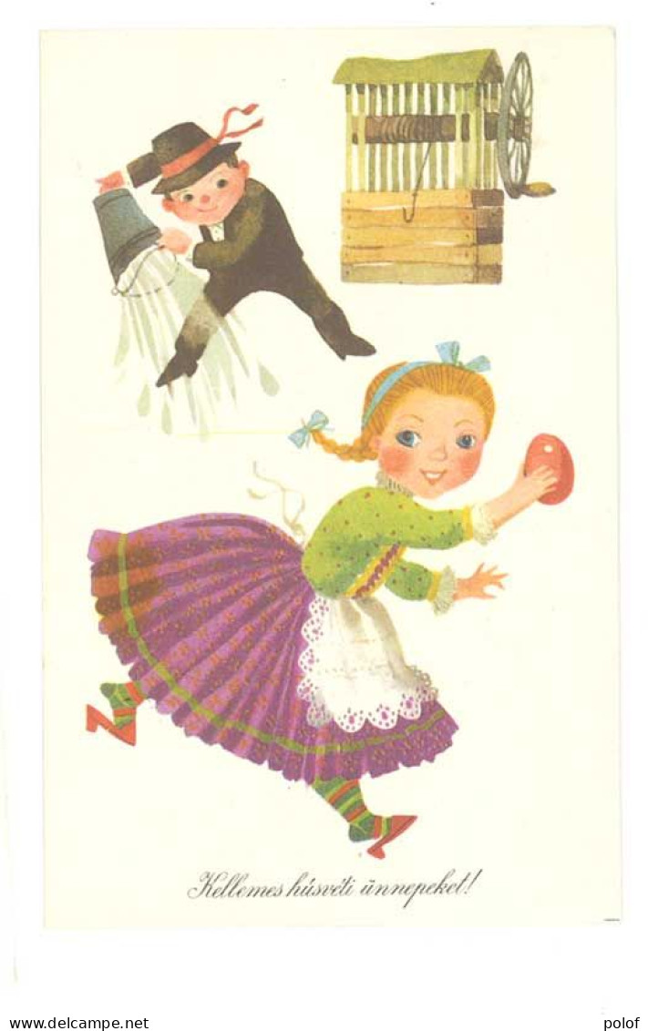 ILLUSTRATEUR - Couple D' Enfants - KellemesHusvéti ünnepckel ! (A DIVERS 86) - 1900-1949