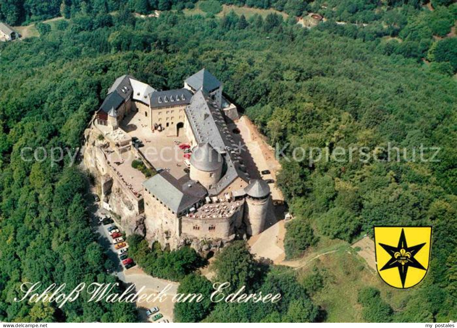 72892553 Waldeck Edersee Fliegeraufnahme Schloss Edersee - Other & Unclassified