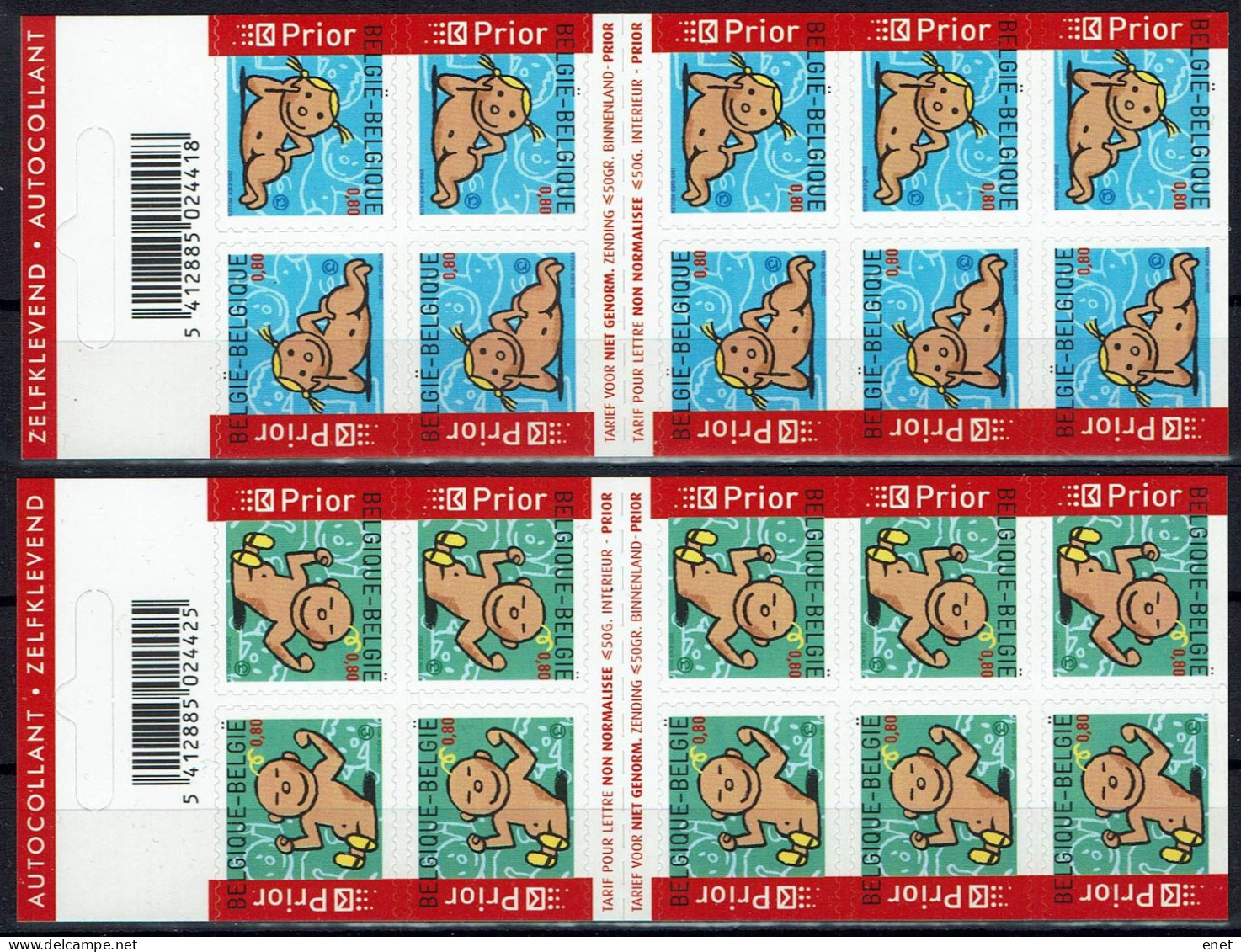 Belgie 2005 - B50/53 (3401/06) - Gelegenheidszegels - 1997-… Permanent Validity [B]