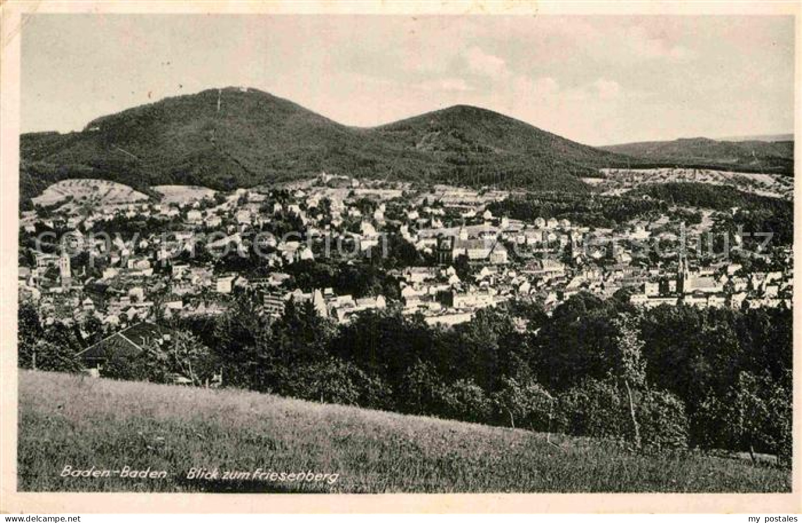 72892477 Baden-Baden Blick Zum Friesenberg  Baden-Baden - Baden-Baden