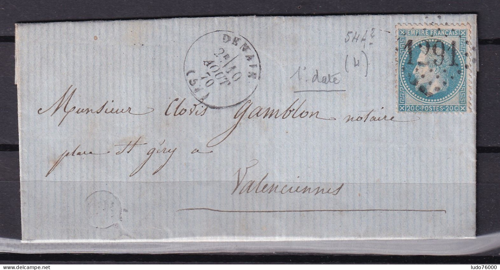 D 808 / NAPOLEON N° 29 SUR LETTRE - 1863-1870 Napoléon III Lauré