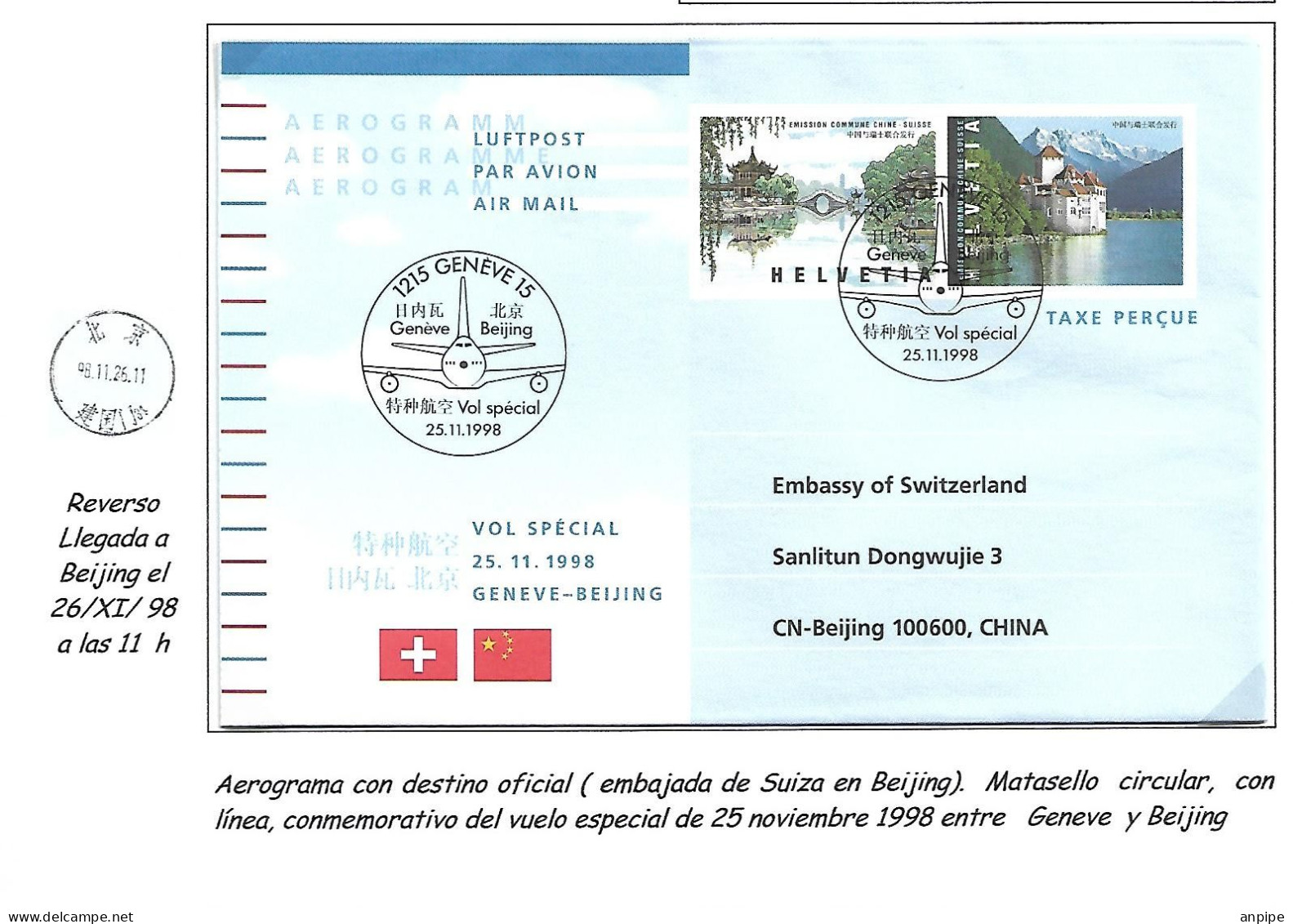 SUIZA - Brieven En Documenten