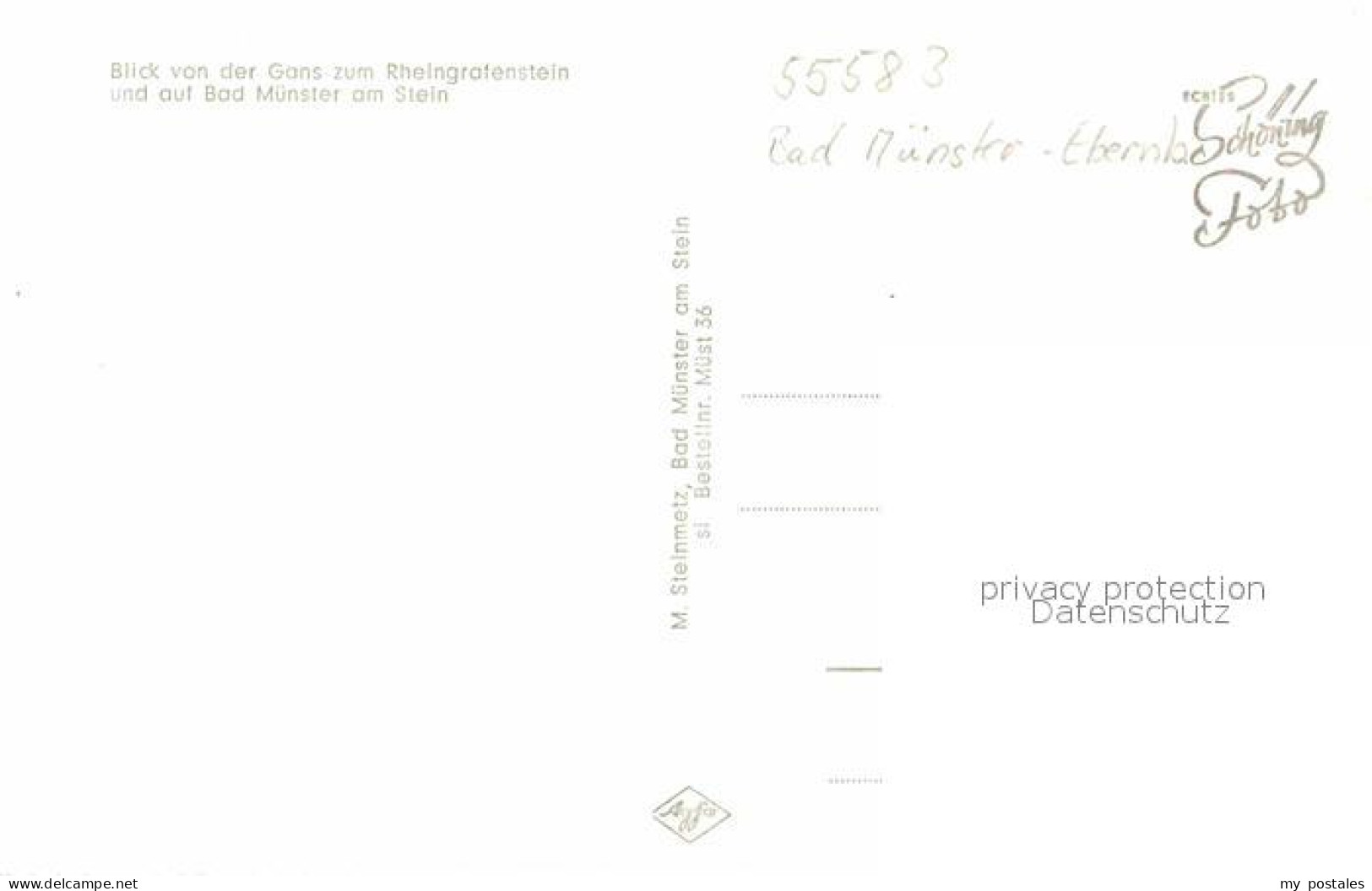 72892301 Bad Muenster Stein Ebernburg Fliegeraufnahme Rheingrafenstein Bad Muens - Other & Unclassified