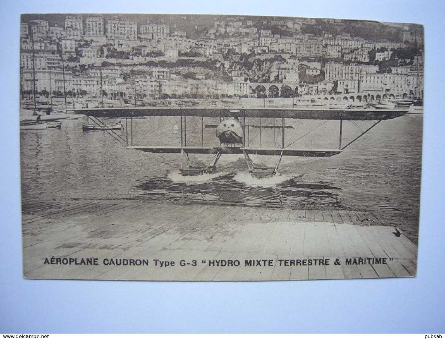 Avion / Airplane / Seaplane / ARMÉE DE L'AIR FRANÇAISE / Caudron Type G-3 Hydro Mixte Terrestre & Maritime - 1914-1918: 1ra Guerra