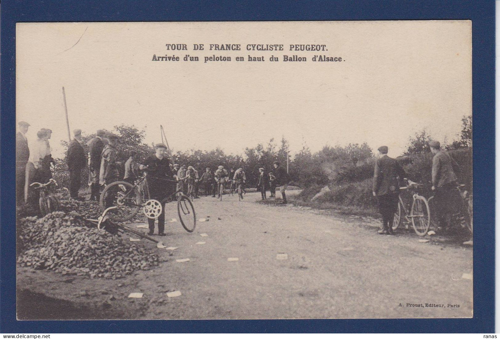 CPA Cyclisme Tour De France 1910 Coureur Cycliste Vélo Non Circulée Ballon D'Alsace - Ciclismo