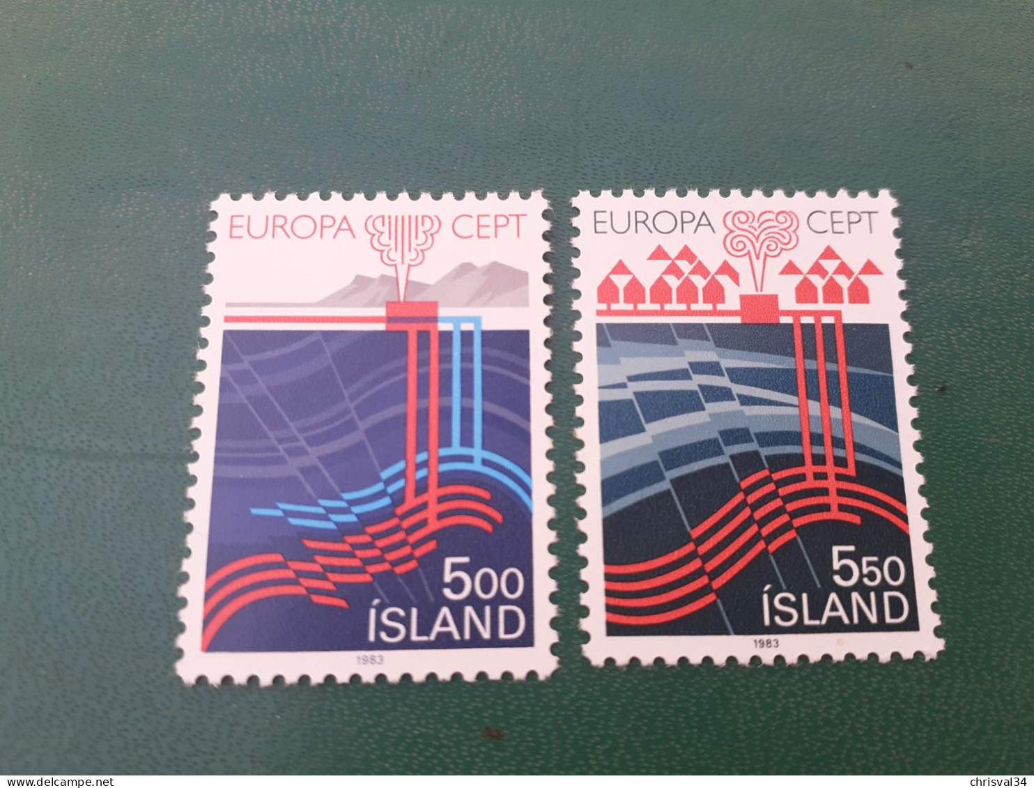 TIMBRES  ISLANDE    ANNEE  1983    N  551  /  552        NEUFS  LUXE** - Ungebraucht