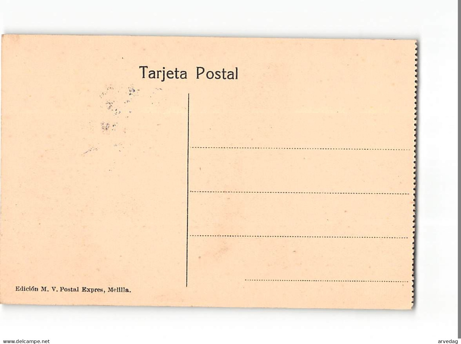 X1770 CAMPANA DEL RIF. 1921 - CONSTRUYENDO EL BLOCKAO DE TAULET - POSTMARK MELILLA - STAMP ZONA DE PROTECTORADO ESPANOL - Otras Guerras