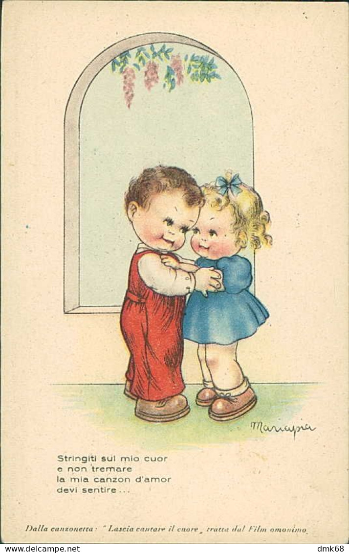 MARIA PIA FRANZONI TOMBA SIGNED 1940s POSTCARD - CHILDREN / BAMBINI - EDIT CURCI (5728) - Other & Unclassified