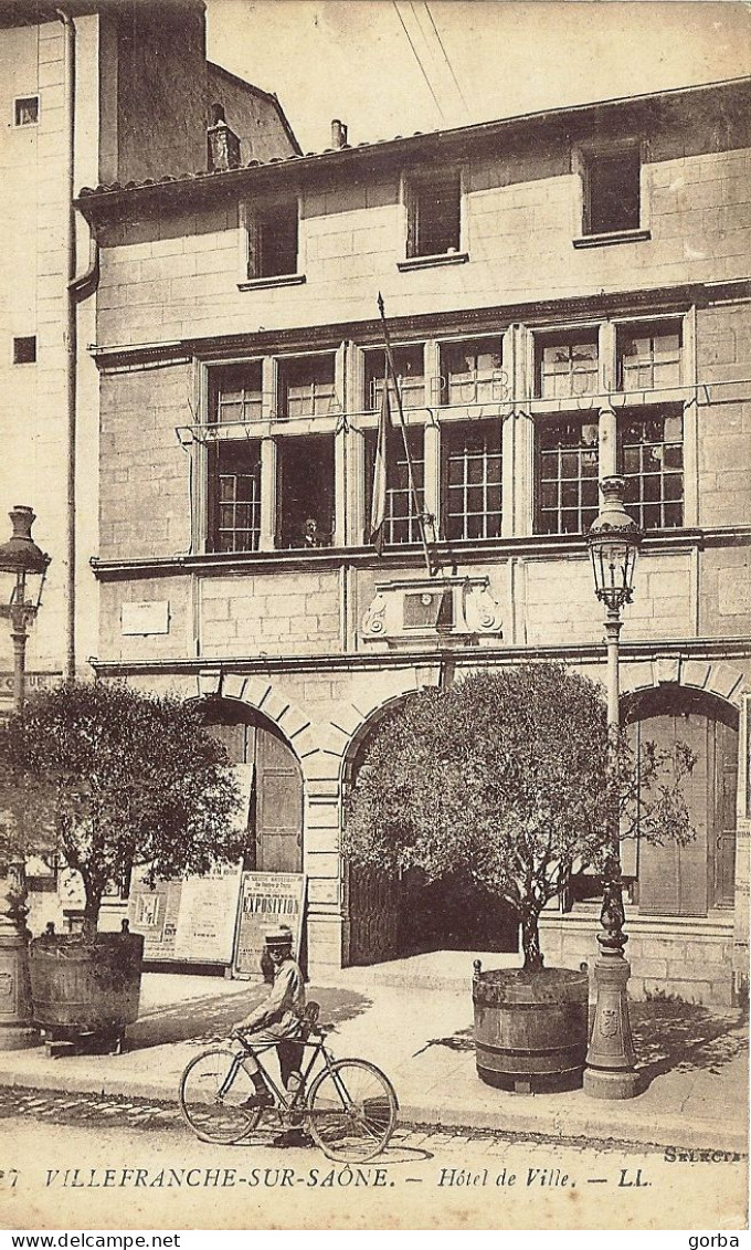 *CPA  - 69 - VILLEFRANCHE SUR SAÔNE - Hôtel De Ville - Villefranche-sur-Saone